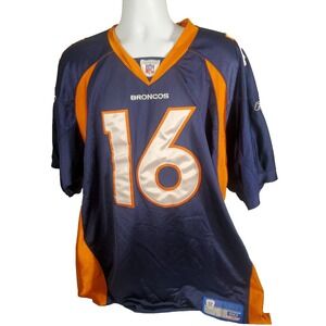Denver Broncos Reebok NFL Jersey Plummer #16 On Field Authentic Stitched Blue 50